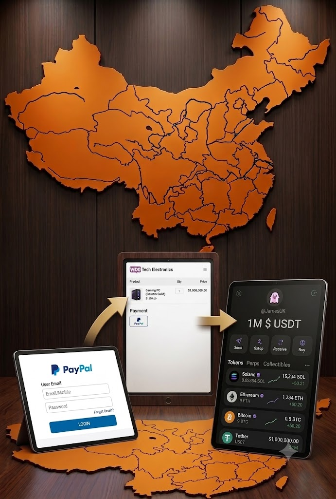 利用WCPAY.US插件通过PayPal无需KYC购买USDT加密货币即时出金教程