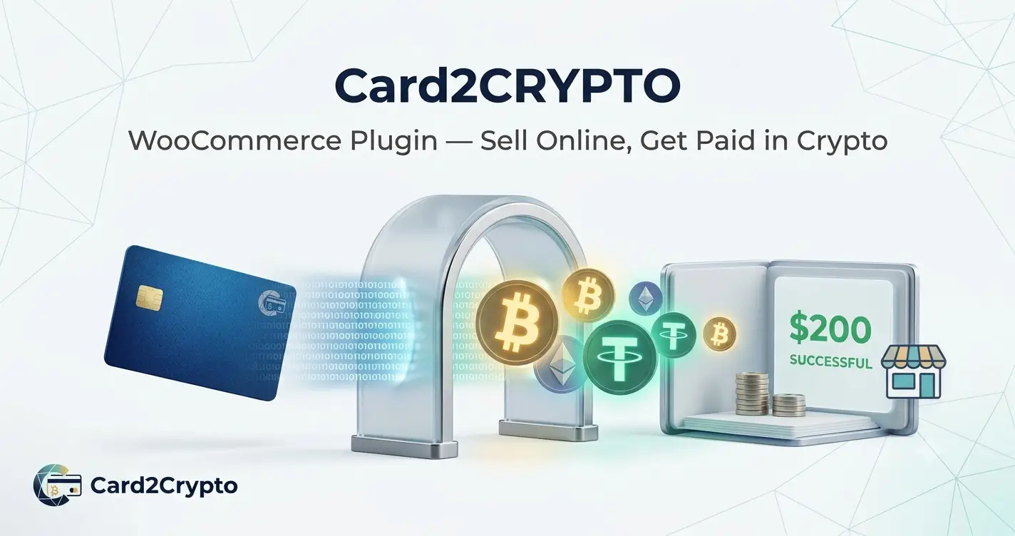 Card2Crypto WooCommerce plugin checkout payment methods overview