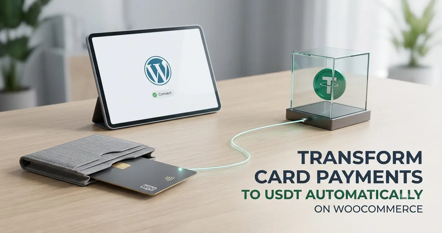 WcPay plugin dashboard showing USDT payout settings