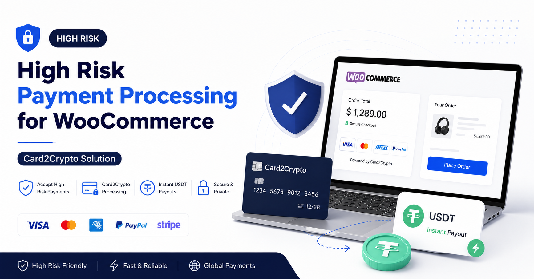 Card2Crypto WooCommerce checkout with Apple Pay and Google Pay enabled