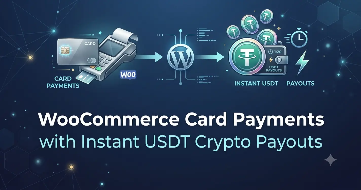 WcPay card to crypto checkout flow on WooCommerce store