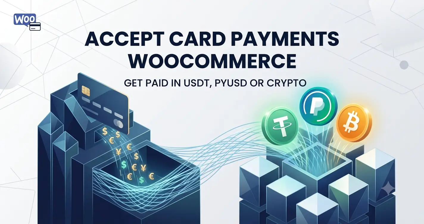WooCommerce card to crypto checkout with USDT payout wallet setup