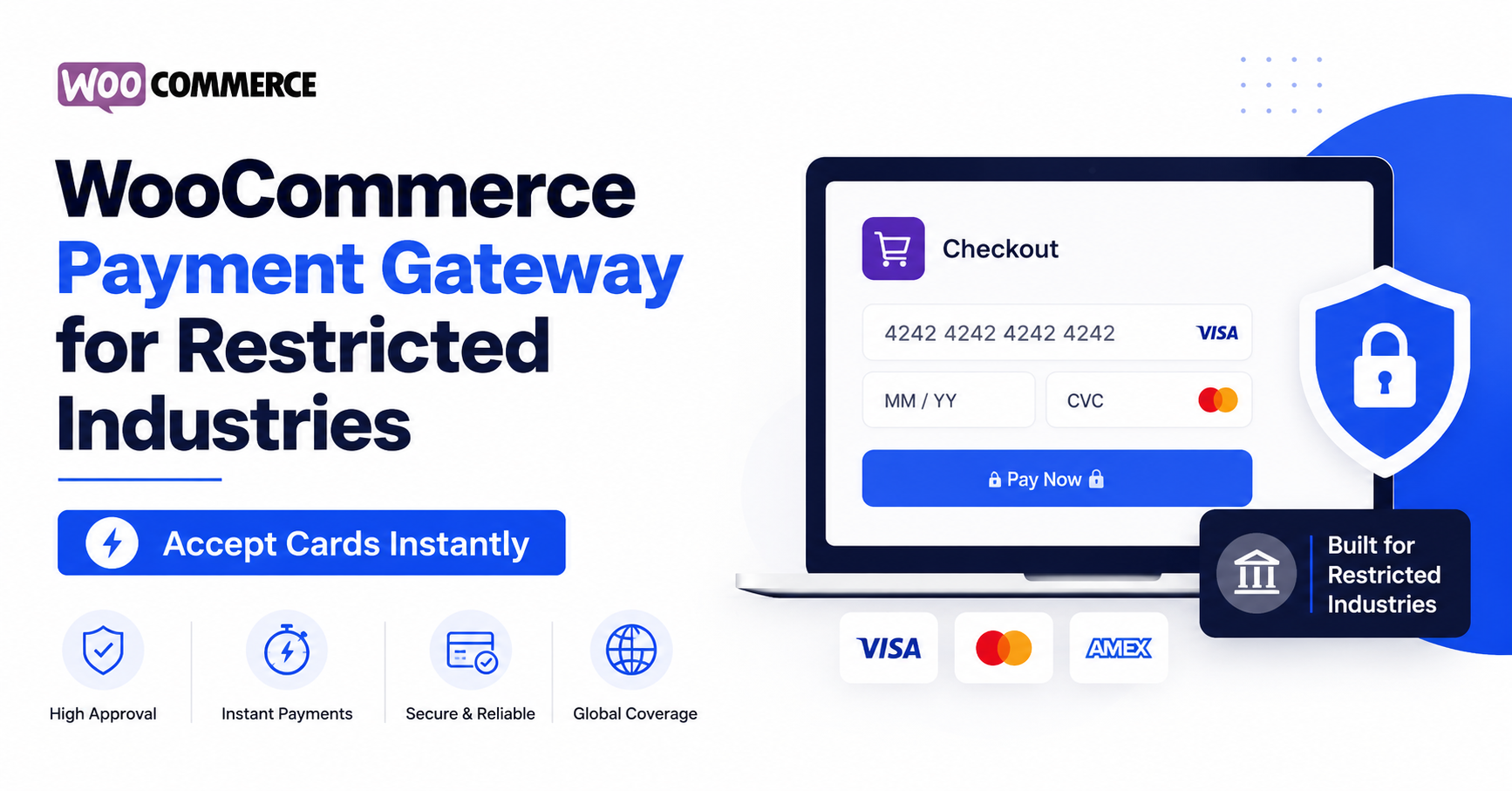 High risk WooCommerce payment gateway card to crypto settlement