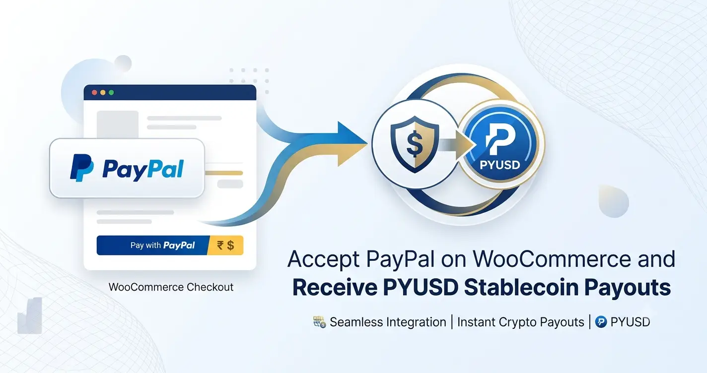 WooCommerce PayPal checkout with PYUSD stablecoin payout flow