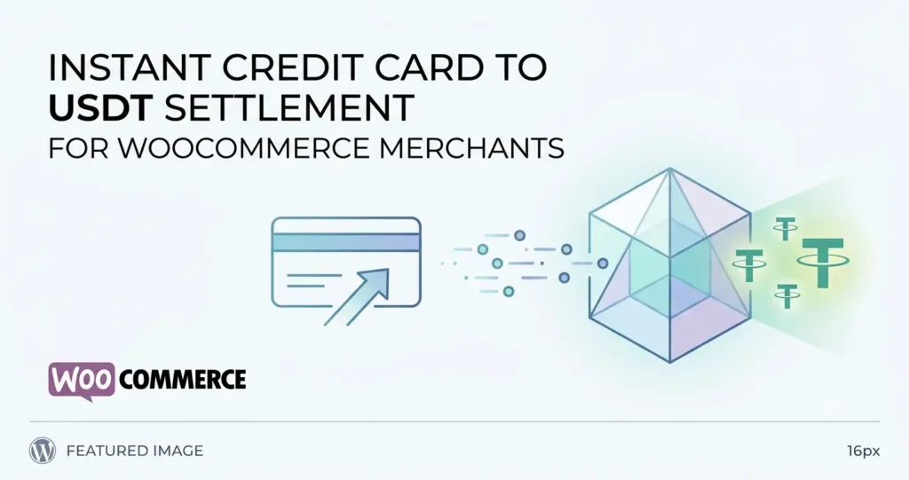 Accept credit card payments on WooCommerce and receive USDT instantly