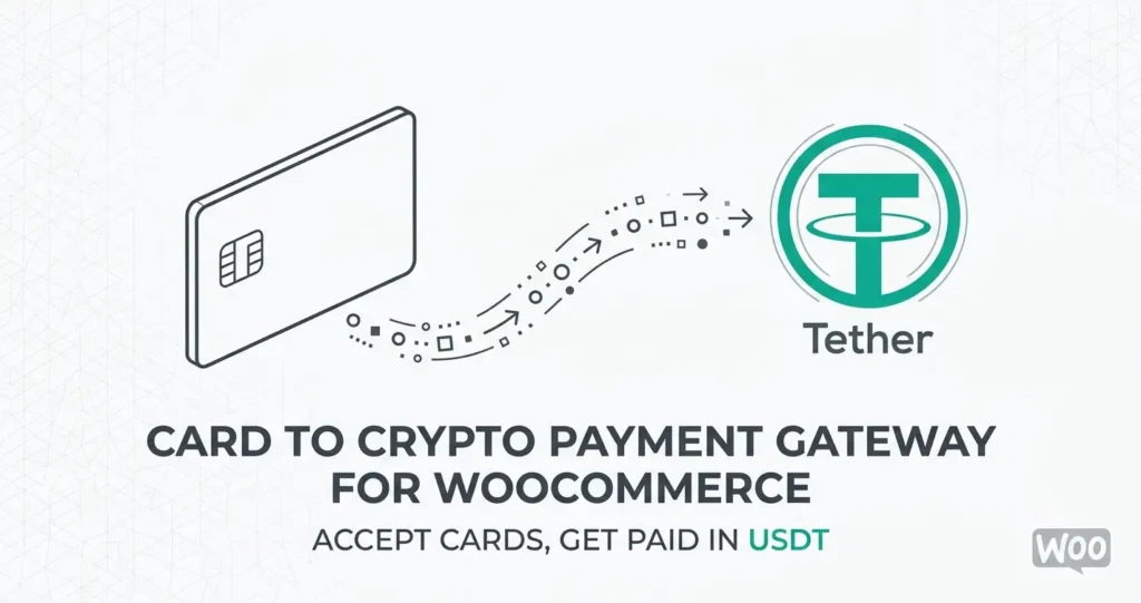card to crypto payment gateway for WooCommerce USDT payouts
