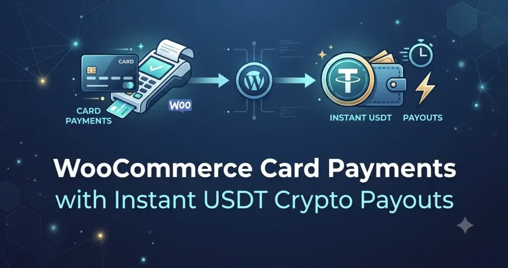 WooCommerce card payments with instant USDT crypto payout setup